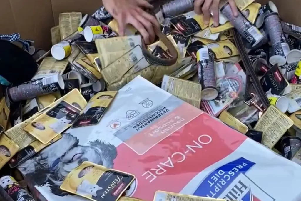 LCL Spedition wspiera zielonogórskie schronisko Zdjęcie karmy dla zwierzą